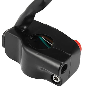 Motoforti DC 12V 7/8" 22mm Motorcycle Handlebar Switch Assembly with Horn Indicator High Low Beam Light