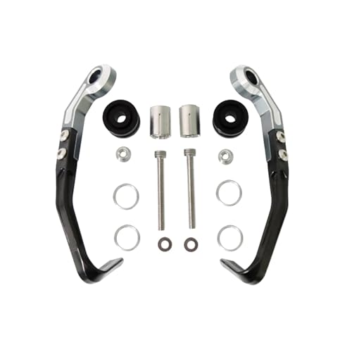 Motorcycle Brake Lever Guard Protection Brake Clutch Lever Protector Handlebar Handguard Kit for Yamaha for YZF-R1/For R1M R3 R6 R7 R9,Easy to Install - color: Titanium-A