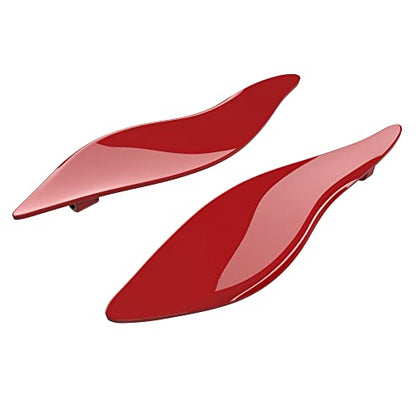 Advanblack Billiard Red Side Wings Air Deflectors, Fairing Side Wing Windshield, Fairing Side Shield, Adjustable Wind Deflectors, Compatible for Harley Touring Street Electra Glide 2014-2023 - color: Billiard Red