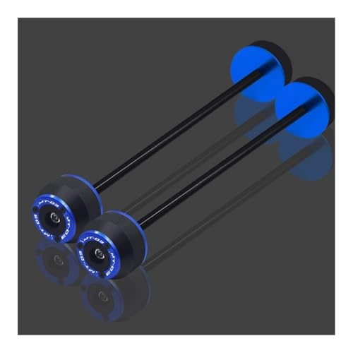 Frame Sliders Rear Front Axle Fork Crash Slider Accessories for Yam&aha MT-03 MT03 2015-2022 2023 2024 Motorcycle Wheel Falling Protector - color: One pairs blue