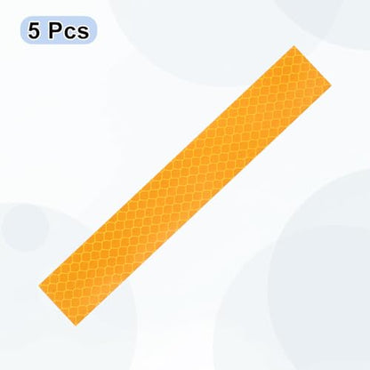 HARFINGTON Reflective Stickers High Visibility Diamond-Grade Reflective Adhesive Tape Waterproof for Bike Car Motorcycle Trailer - color: Orange