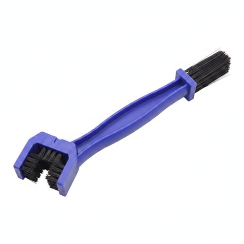 Blue Motorcycle Chain Maintenance Brush - Durable PP Plastic Tool for Rollers & Side Plates