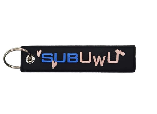 PrimeSecrets Keychains for Motorcycle, Scooter, Car, Mopes, ATV, Backpack Gift Men Women Street Racing Auto Parts Accessories - color: Subuwu