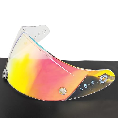 T520 Motorcycle Helmet Visor Replacement Compatible with Scorpion EXO T520/R1 Air/ST1400 UV Protection Anti-Scratch (Clear Red-For Day &Night) - color: Clear Red-for Day &Night