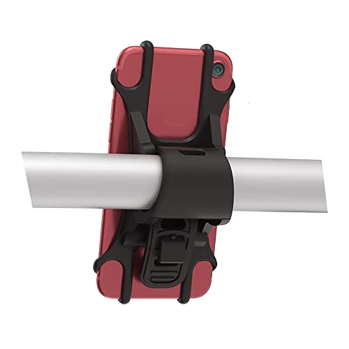 Bike Motorcycle Phone Mount GPS/Map/Music Made of Durable Non-Slip Silicone.Scooter Detachable Bike Phone Holder for Handlebars,Compatible with 99% iPhone 11-17, Samsung, 4.5"-6.9" Phones