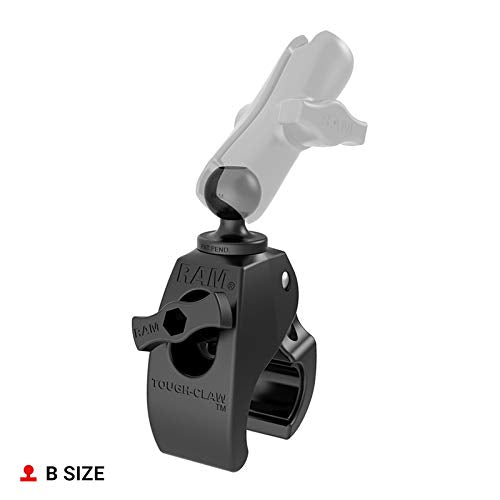 RAM MOUNTS Tough-Claw Clamp Base with B Size 1" Ball, Rail and Handlebar Mount Base for Phone, Tablet & Device Holders RAP-B-404U - style: Medium Clamp
