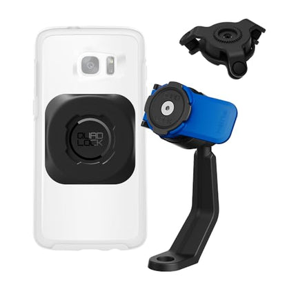 Quad Lock Mirror Stem Motorcycle Phone Mount Kit with Vibration Dampener and MAG Universal Adaptor - size: Mirror Stem Mount