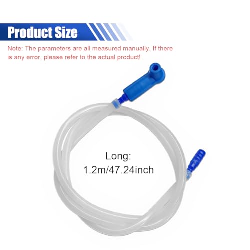 Brake Fluid Bleeder Hose - 3.93 Ft Car Brake Bleeding Hose Oil Fluid Extractor Tool with Adapter - Universal Replacement Tube for Car Motorcycle Braking System Repair (1.2M-3.93FT) - size: 1.2M-3.93FT