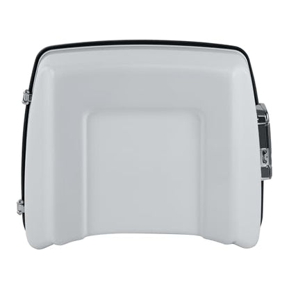TCT-MOTORPARTS Chopped Luggage Trunk w/Wrap-Around Backrest Pad + Black Two-Up Mounting Rack Fit For Harley Street Glide Special 2020 Stone Washed White Pearl - color: Fit for Stone Washed White Pearl #4
