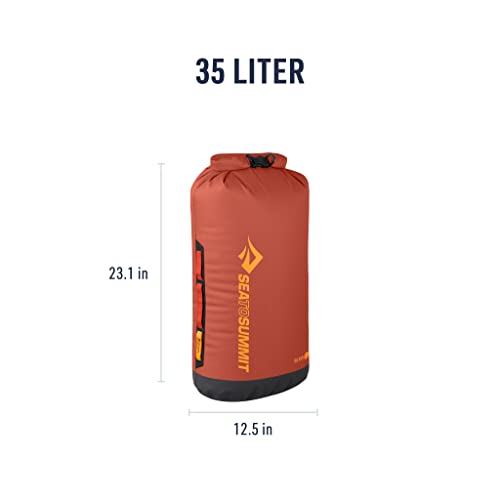 Sea to Summit Big River Dry Bag, Heavy-Duty Dry Storage, 35 Liter, Picante Red - color: Picante Red, style: 35 Liter