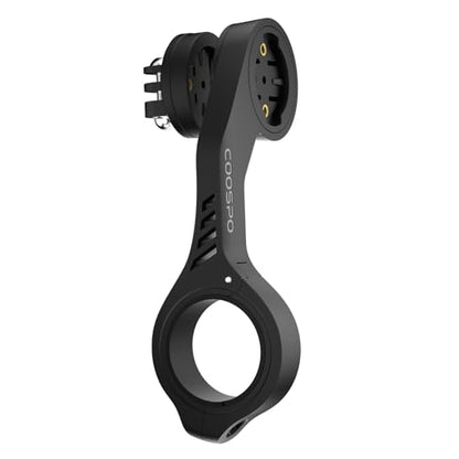 CooSpo Bike Computer Out Front Mount MT5S, Compatible with Garmin and GoPro, Bike Computer Mount Adapter for Handlebar 25.4mm/31.8mm - style: MT5 with adapter