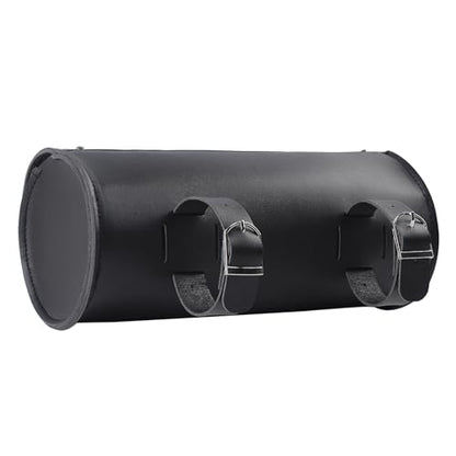 H RUO Motorcycle Handlebar Bag Saddlebag Tool Storage Pouch with Lock Handlebar Fork Bag Sissy Bar Roll Bag Universal for Harley Sportster Softail Dyna Suzuki Yamaha