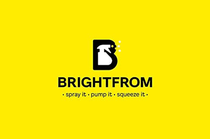 BRIGHTFROM Plastic Spray Bottle, 16 OZ Empty, Adjustable Trigger Spray Fine to Stream - Leak Proof, Clear, Refillable, Heavy Duty for Hair Salons, Cleaning, Cooking (Household/Commercial)