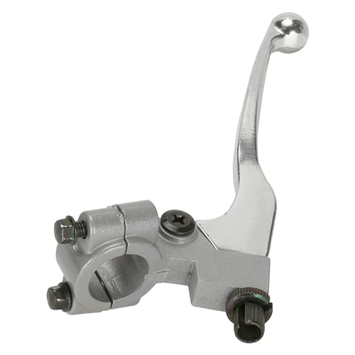 HIAORS Silver Brake Clutch Handle Lever for CT100U CC100X Mini Trail Bike 98cc 3HP 196cc 200cc Extreme Mini Bike 22mm 7/8" Handler bar Parts - color: Silver