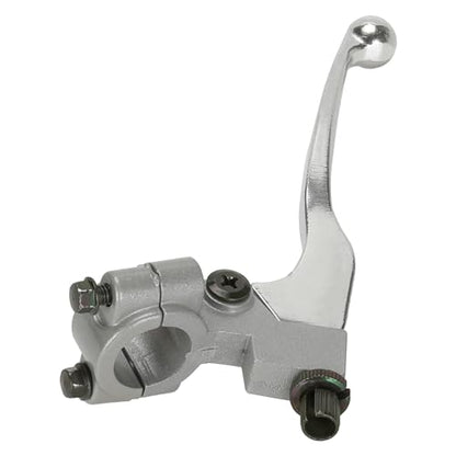 HIAORS Silver Brake Clutch Handle Lever for CT100U CC100X Mini Trail Bike 98cc 3HP 196cc 200cc Extreme Mini Bike 22mm 7/8" Handler bar Parts - color: Silver