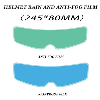 4Pcs Anti-Fog & Rain Helmet Visor Film for LS2 FF805 Thunder, Clear Motorcycle & E-Bike Helmet Lens Protector, Water Resistant Scratch-Resistant Visor Sticker