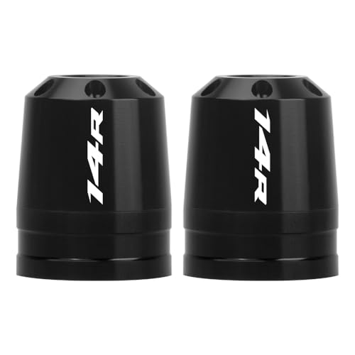Motorcycle Bar End Sliders For Ninja ZX-14R 2006-2025 Handlebar End Crash Protectors CNC Aluminum Handlebar Weights ninja zx-14r Accessories (Black) - color: Black