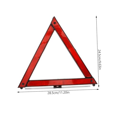 Alipis 5pcs Reflective Safety Triangle Kit Foldable Emergency Warning Sign for Vehicles Roadside Safety Tool for Breakdown Situations
