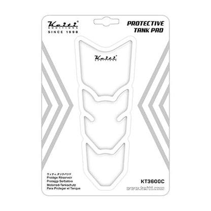 Keiti Motorcycle Tank Pad Universal Slim (Clear) - color: Clear