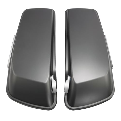 HR3 Charcoal Denim Hard Saddlebags Compatible with 2017 Street Glide Special FLHXS (Replace for OEM) Fit for 2014-2023 Harley Touring Models - color: Charcoal Denim