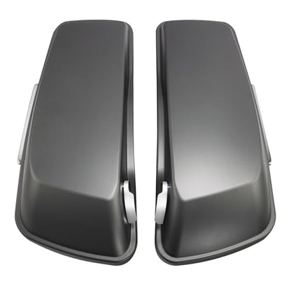 HR3 Charcoal Denim Hard Saddlebags Compatible with 2017 Street Glide Special FLHXS (Replace for OEM) Fit for 2014-2023 Harley Touring Models - color: Charcoal Denim
