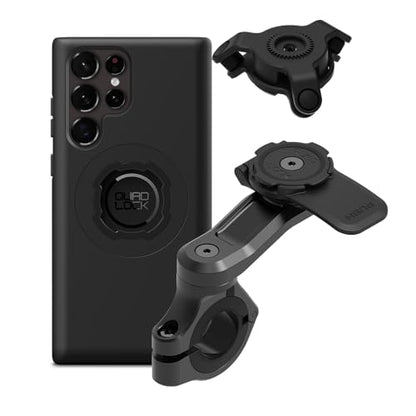 Quad Lock Motorcycle Handlebar Mount PRO Kit with Vibration Dampener and MAG Phone Case for Samsung Galaxy S22 Ultra - size: Galaxy S22 Ultra
