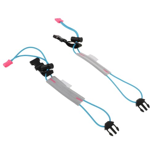Beaupretty 2 Pcs Reflective Leg Band Straps with Elastic Storage Buckle for Outdoor Cycling and Night Running, Adjustable Polypropylene Fiber Safety Bands for Sports