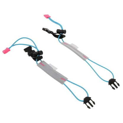 Beaupretty 2 Pcs Reflective Leg Band Straps with Elastic Storage Buckle for Outdoor Cycling and Night Running, Adjustable Polypropylene Fiber Safety Bands for Sports