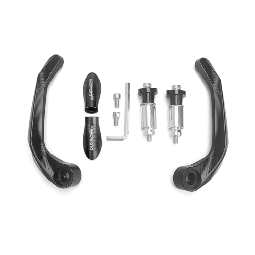 Motorycle Brake Clutch Lever Handguards Protector for CFMOTO 450SS 450NK 250SR 7/8'' Handlebar CNC Aluminum Hand Guards (Black) - color: Black