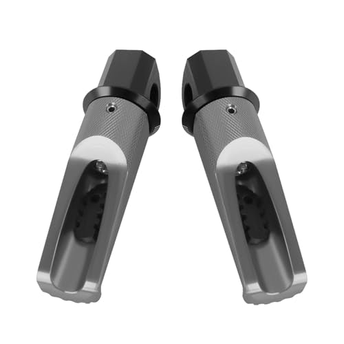 Motorcycle Footpegs Rear Passenger Foot Pegs Replacement for Yamaha YZF R25 R3 R15 MT03 MT25 MT07 MT09 MT10 XSR 700 900 T-MAX TMAX T MAX 530 500 FZ1 FZ6 Foot Rests Pedal (titanium) - color: titanium