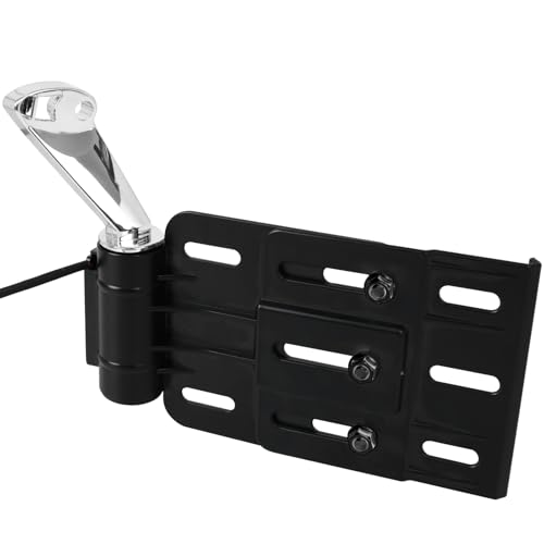 Rear Side License Plate Bracket Holder with LED Light for Harley Sportster XL883, XL1200, Dyna Low Rider FXDLS, Street Bob FXDB 2004-2020 Chrome - color: Style A-Chrome