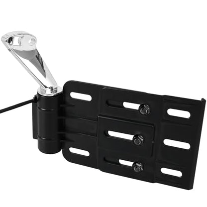 Rear Side License Plate Bracket Holder with LED Light for Harley Sportster XL883, XL1200, Dyna Low Rider FXDLS, Street Bob FXDB 2004-2020 Chrome - color: Style A-Chrome