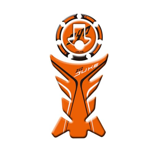 AL-mart Motorcycle Gas Cap Tank Pad Sticker Decal Protector Anti-Slip Heat Insulation Fits for KTM 125/200/390 Duke - color: Orange