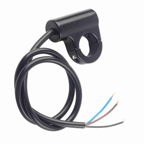 Motorcycle Headlight Handlebar Switch Control, Horn Momentary Button Universal 22mm Handlebar Mount Switch Push Button Headlight Brake Fog Lights ON/Off(ON/Off Button) - color: ON/OFF Button