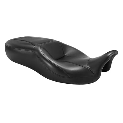 XFMT Motorcycle Hammock Seats Rider & Passenger Two-Up Seat Fit For Harley Touring Road King Street Glide Road Glide Electra Glide 2009-2023 - color: Black Seat For Harley Touring '09-'23