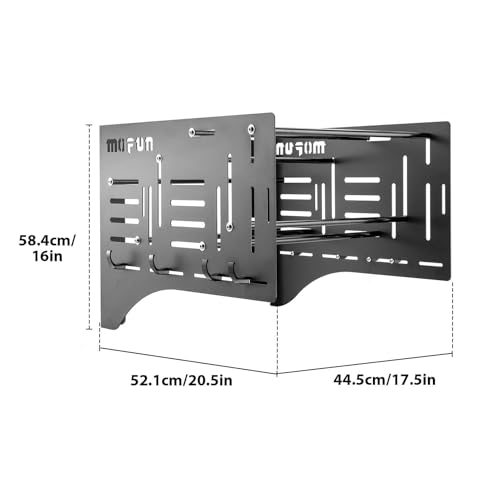 Mofun Tour Wall Mount Storage Rack Detach Depot Wall Rack Compatible with Harley Detachable And Products Including Tour Pack Mounting Racks, Sissy Bars, Luggage Racks, Rider Backrests Windshields