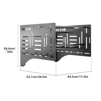 Mofun Tour Wall Mount Storage Rack Detach Depot Wall Rack Compatible with Harley Detachable And Products Including Tour Pack Mounting Racks, Sissy Bars, Luggage Racks, Rider Backrests Windshields