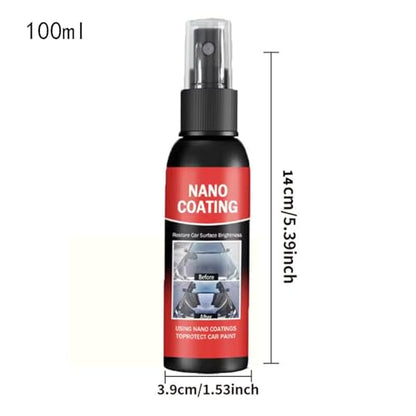 Car Coating Spray - 100ml Multipurpose Cleaning Agent - Car Paint Coating Spray for Bike Tractor Truck Boat Vehicles Pickup Motorcycle