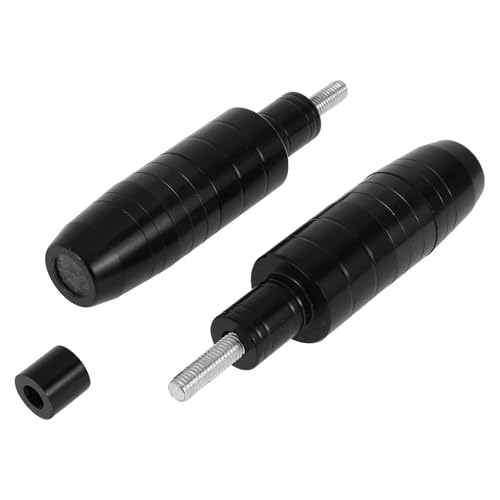Motoforti 8mm M8 Motorcycle Slider Frame CNC Aluminum Alloy Anti Crash Protector Guard for Honda for Yamaha for Suzuki for BMW for Kawasaki for Ninja Black 2 Pcs - color: Black