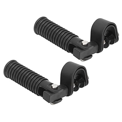 Motorcycle Foot Peg, Pair of Universal Motorcycle Highway Bar Footpegs Clamp Mount Footrest Pedals for 25mm 1in Engine Crash Bar Guard (Black)