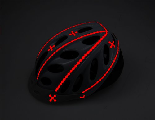 RydeSafe Reflective Decals - Hexagon Kit - Large - color: Red