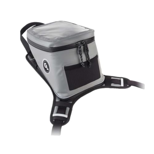Giant Loop Fandango Tank Bag, Gray Waterproof Motorcycle Tank Bag, 8-Liters Capacity, Fits Any Dirt Bike, Snow Bike, Adventure, Dual Sport & More - color: Gray, size: 8 liters