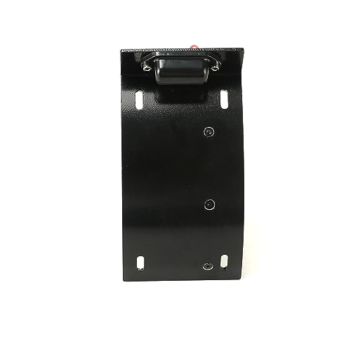 SUNPIE Add White Lights Black Motorcycle Cured Vertical Side Mount Licese Plate with Light Tag Holder Bracket Fits All Sport Bike