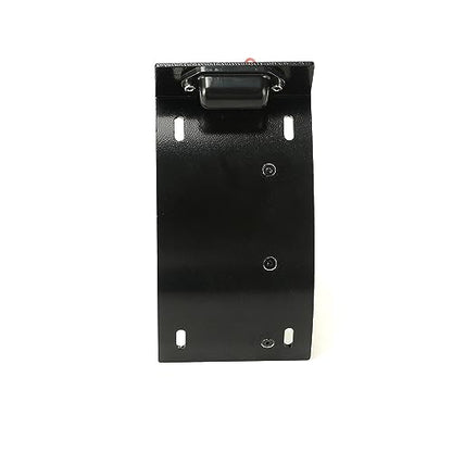 SUNPIE Add White Lights Black Motorcycle Cured Vertical Side Mount Licese Plate with Light Tag Holder Bracket Fits All Sport Bike