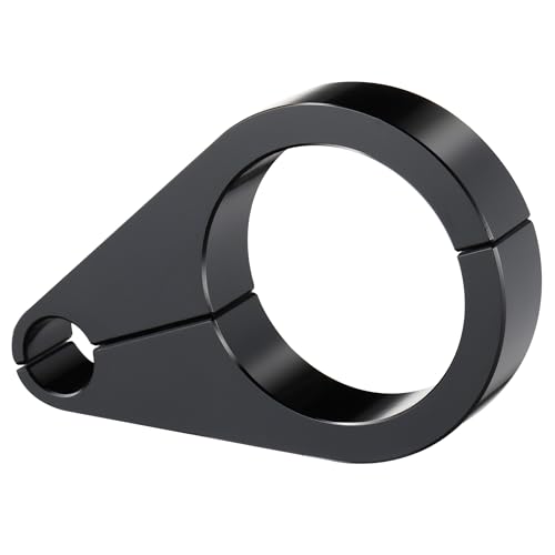 MoKitDora 1.375" Handlebar or Frame Mount Clutch Throttle Cable Clamp or Brake Line Clips Universal for Harley 1-3/8 inch Diameter Bars, Black - color: Black, size: 1.375 Inch