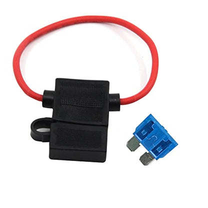 ZOOKOTO Inline Fuse Holder 15A,14 AWG Gauge Wire Car Auto Blade Fuse Waterproof with 15 AMPFuse - size: 15A