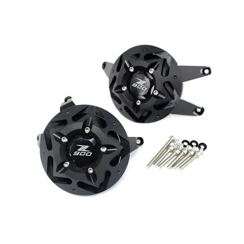 Motorcycle CNC Engine Stator Engine Protective Cover Guard Protector Compatible with Z900 Z 900 2017 2018 2019 2020 2021 2022 2023 2024(Black,A) - color: Black, size: A