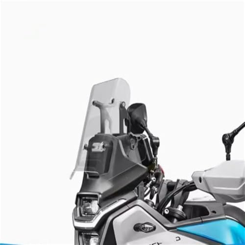 Motorbike Windscreen Wind Deflector Motorcycle Windshield Front Windshield Motorcycle Deflector Accessories for CF&Moto 450MT 450 MT - color: White 31CM