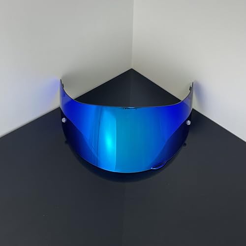 902 Helmet Visor Replacement,Motorcycle Helmet Face Shield for ILM 902,902L,902BT (Revo Deep Blue-Day Use Only) - color: Revo Deep Blue-day Use Only