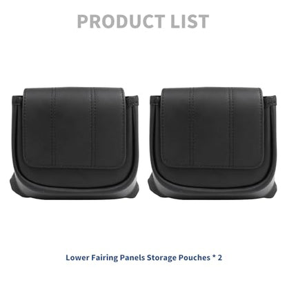 Lower Fairing Panels Storage Pouches Fairing Lower Tool Bags Door Pockets Compatible with Harley Touring Road Glide Street Glide Trike Tri Glide 2014-2024